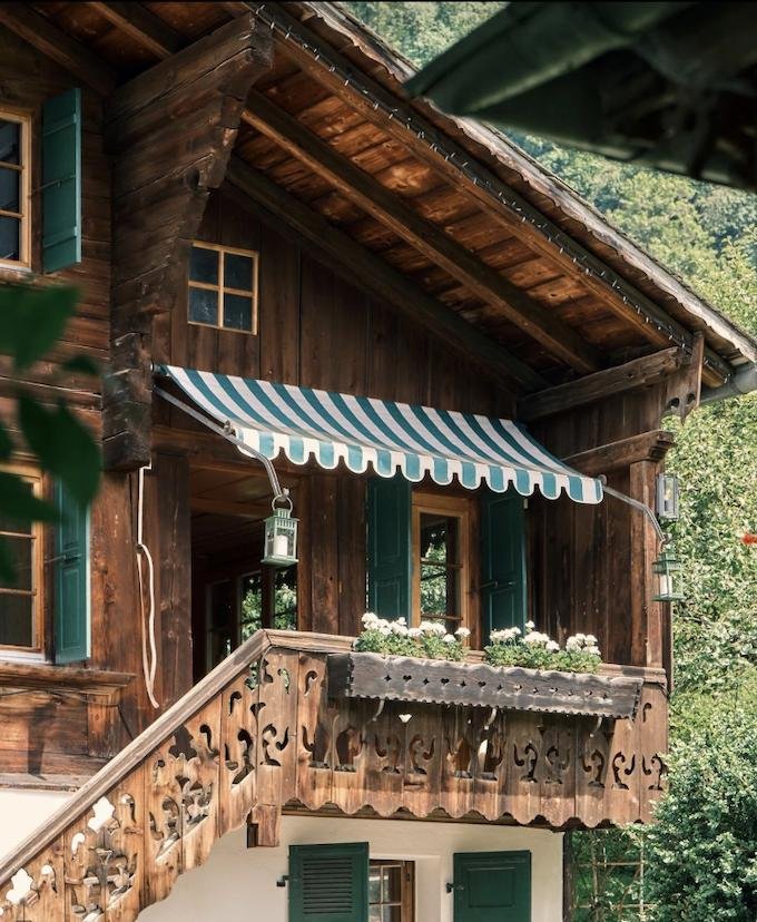 Traditional Swiss mountain chalet