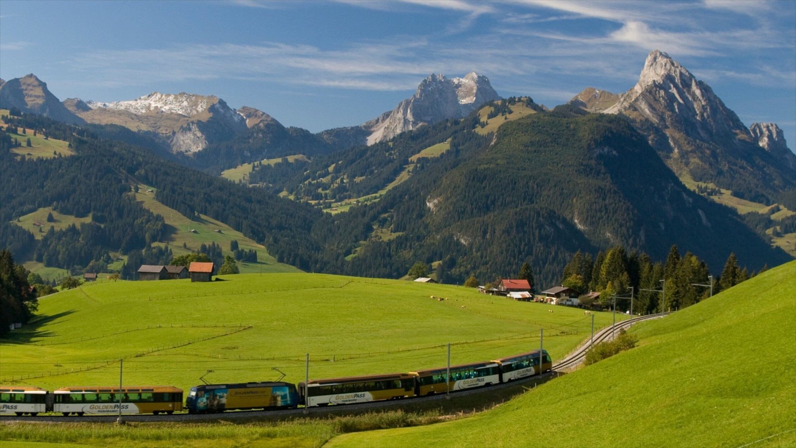 Gstaad Swiss chalet village