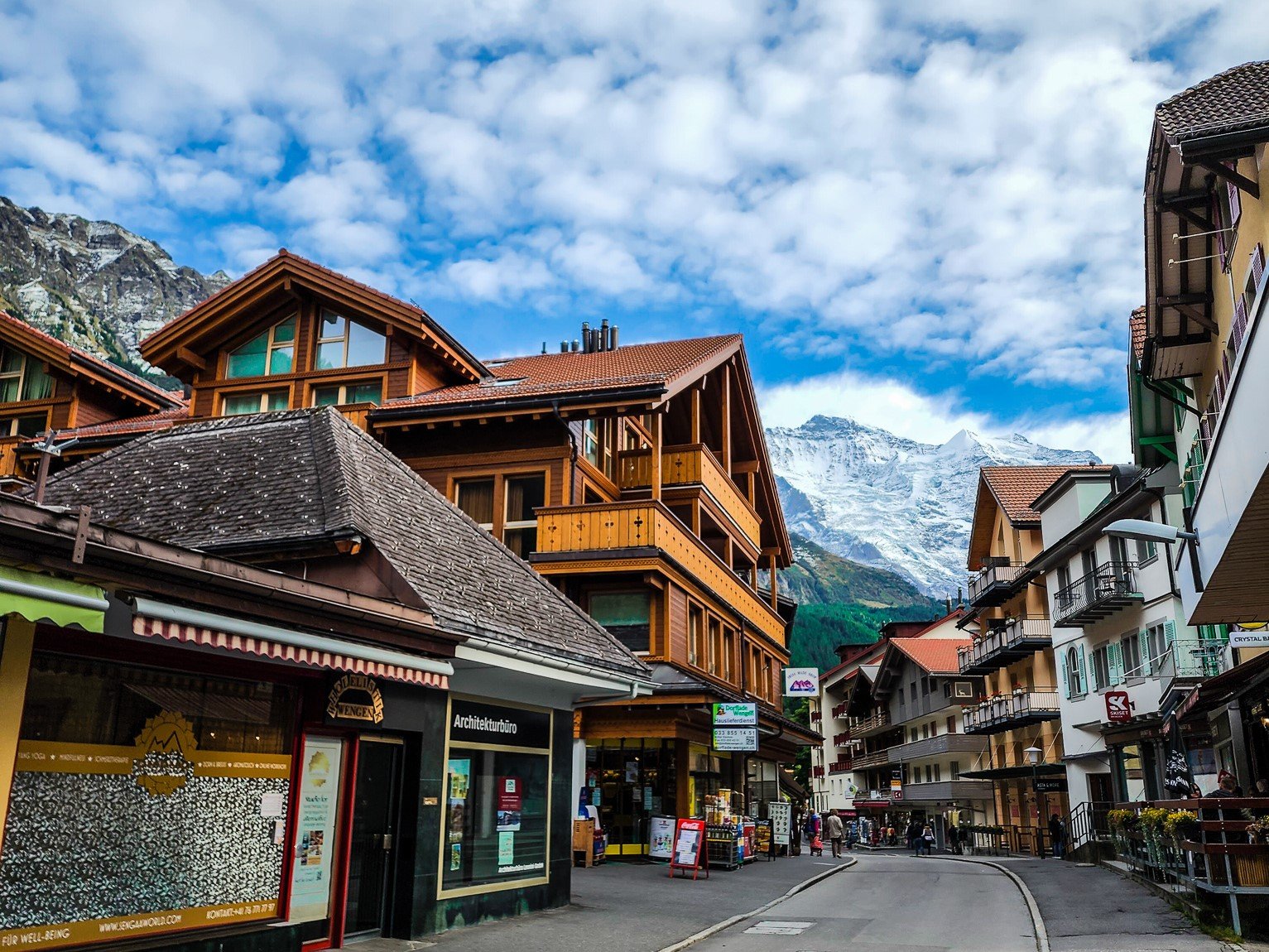 Swiss alpine village